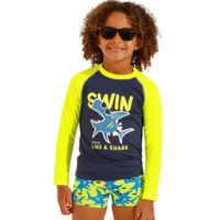 Kit Beachwear Infantil Shark Proteção UV 50