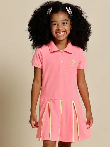 Vestido Polo Piquet Neon