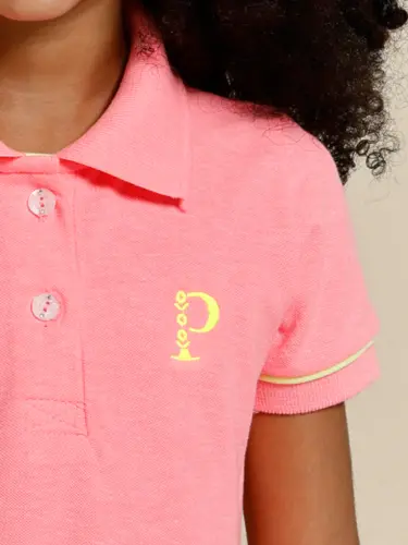 Vestido Polo Piquet Neon