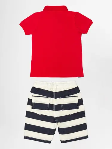 Conjunto Infantil de Polo e Bermuda Sarja Party
