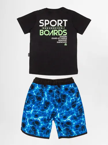 Conjunto Infantil de Camiseta e Bermuda Microfibra Sport