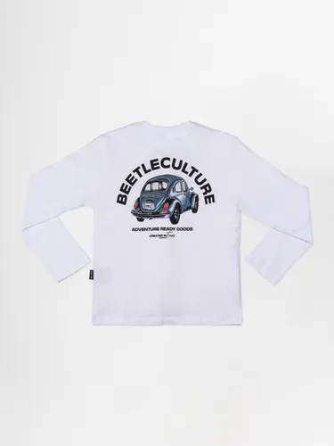 Camiseta Infantil Manga Longa Fusca Azul