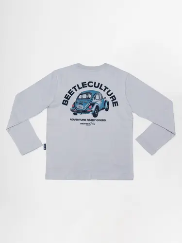 Camiseta Infantil Manga Longa Fusca Azul