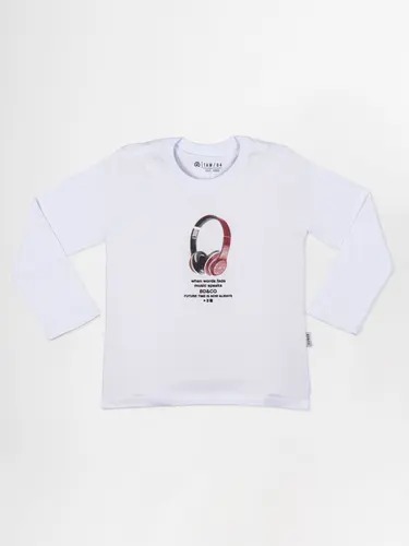 Camiseta Infantil Manga Longa Head Phone