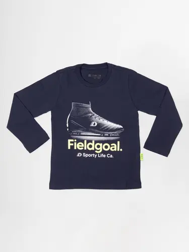 Camiseta Infantil Manga Longa Chuteira