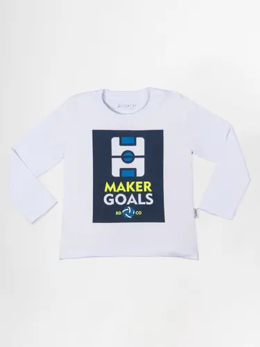 Camiseta Infantil Manga Longa Gol