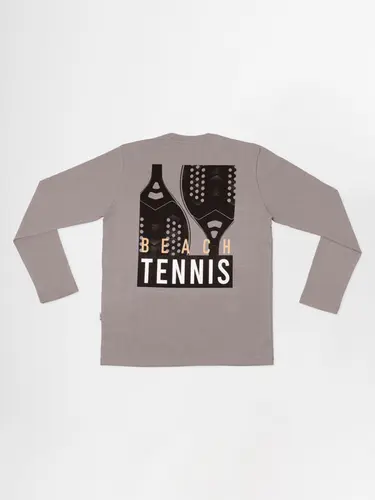 Camiseta Creative Beach Tennis Manga Longa