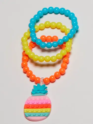 Kit Pulseiras Abacaxi