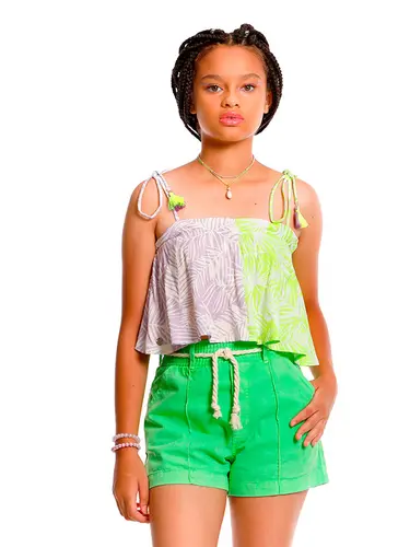 Top De Viscose Cocnut Leaf