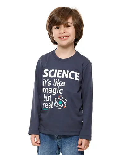 Camiseta Creatice Science Manga Longa