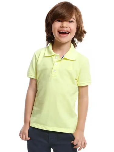Polo Piquet Logo Essencial Infantil