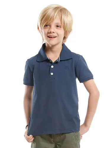 Polo Piquet Logo Essencial Infantil