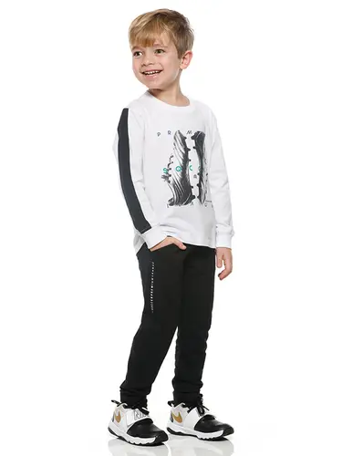 Conjunto Camiseta Moletinho Soccer Infantil