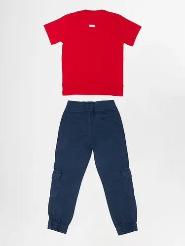 Conjunto Camiseta Sarja Manga Curta Infantil