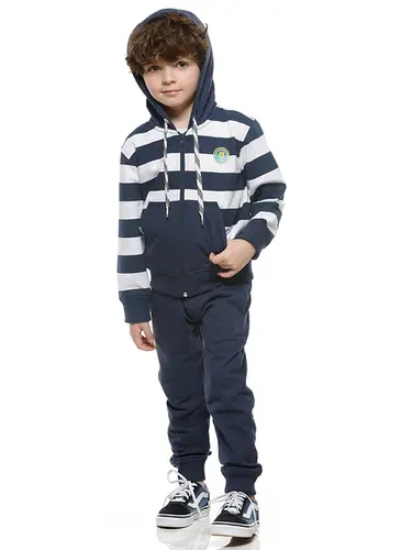 Conjunto Jaqueta Moletinho Listrada Crew