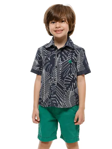 Conjunto Camisa e Bermuda Palms Infantil