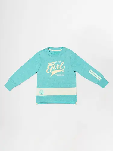 Blusa Malha Infantil Super Girl