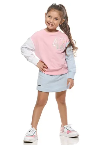 Conjunto Blusa e Shorts Saia Moletinho Com Brilho