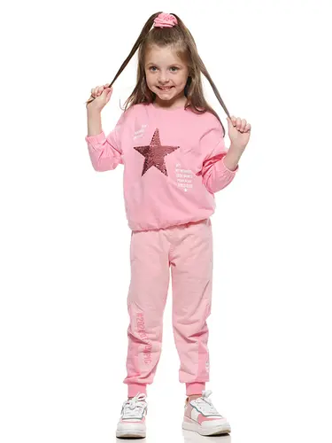 Conjunto Blusa Malha e Calça Moletinho Estrela