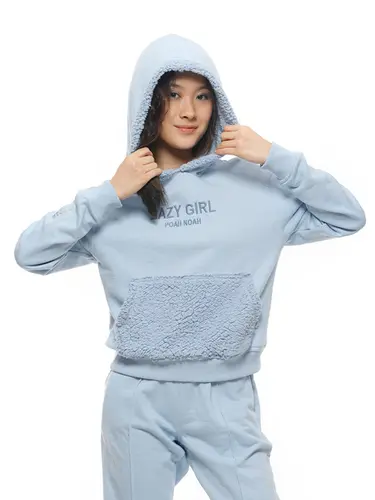 Blusa Moletom Com Capuz Lazy Girl