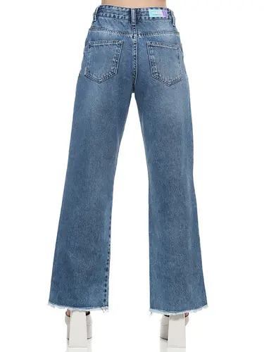 Calça Jeans Wide Leg Super Alta