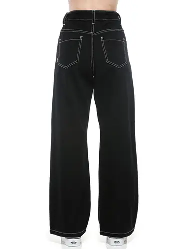 Calça Jeans Wide Leg Black