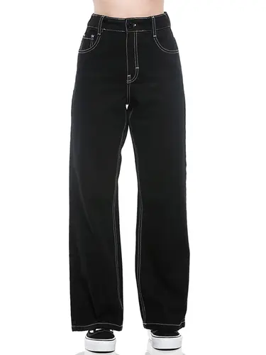 Calça Jeans Wide Leg Black