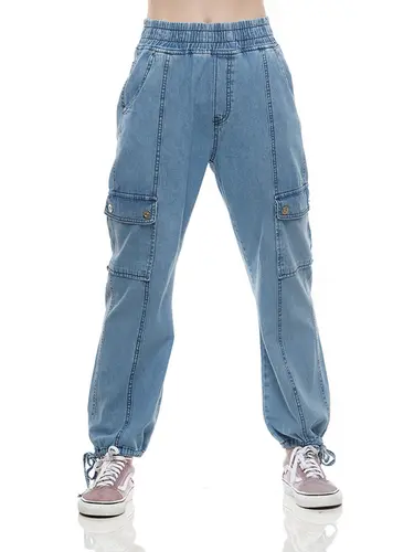 Calça Jeans Cargo Stone