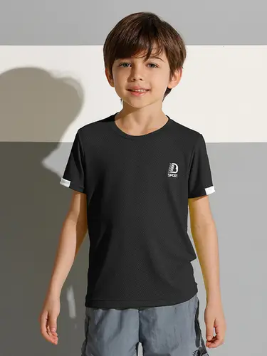 Kit Camiseta E Shorts Fitness Dryfit Infantil