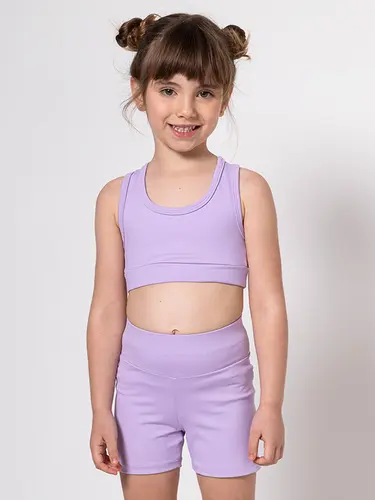 Kit Infantil Top Lycra E Calça Legging Day By Day Mini