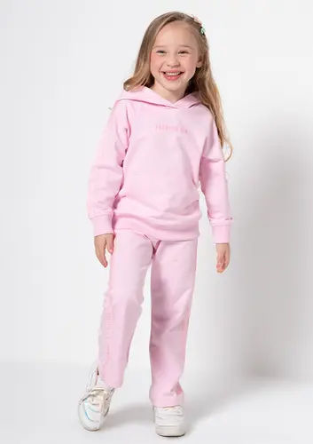 Kit Infantil Blusa Com Capuz E Calça Moletinho Fashion Girl