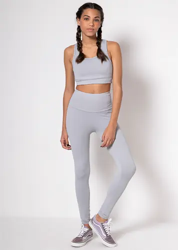 Kit Top Lycra E Calça Legging Day By Day Teen