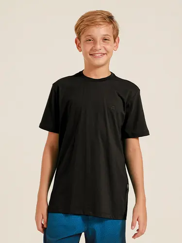 Camiseta Básica Logo Bordado