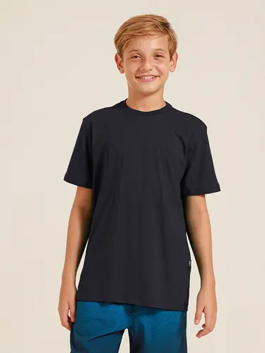 Camiseta Básica Logo Bordado