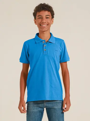Polo Piquet Melange Masculina