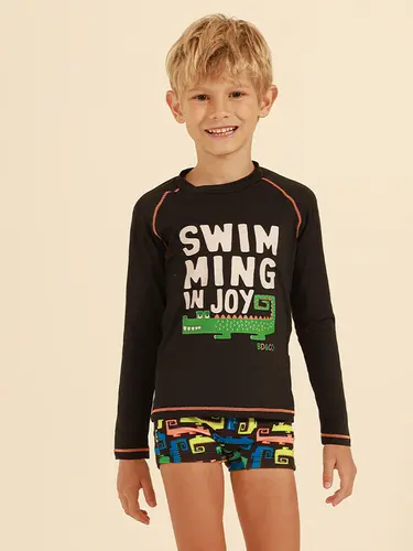 Kit Beachwear Infantil Jacaré Proteção UV 50