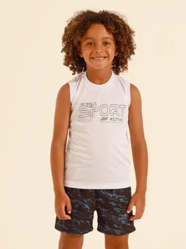 Conjunto Fitness Infantil Regata Dryfit Read