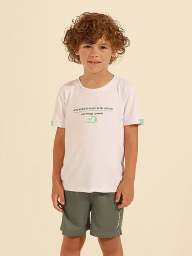 Conjunto Fitness Infantil Camiseta Dryfit Journey