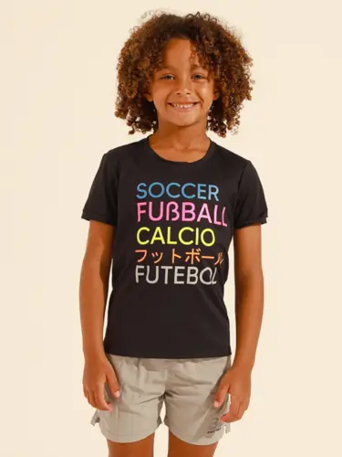 Conjunto Fitness Infantil Camiseta Dryfit PA Soccer