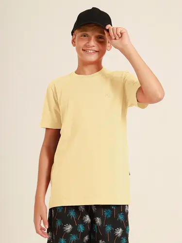 Camiseta Infantil Básica Logo Bordado