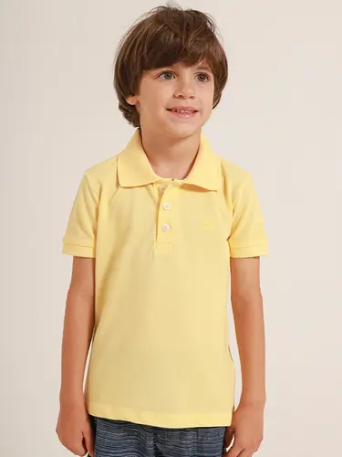 Polo Infantil Piquet Logo Basic