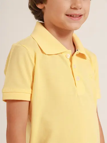 Polo Infantil Piquet Logo Basic