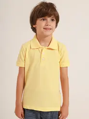 Polo Infantil Piquet Logo Basic