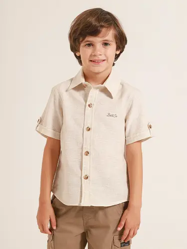 Camisa Infantil Tricoline Linen