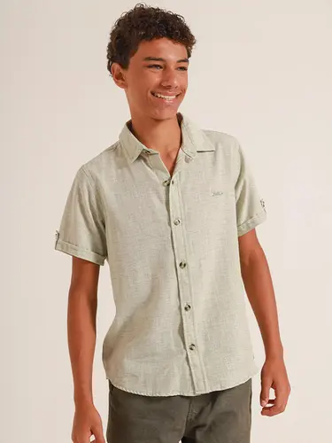 Camisa Infantil Tricoline Linen