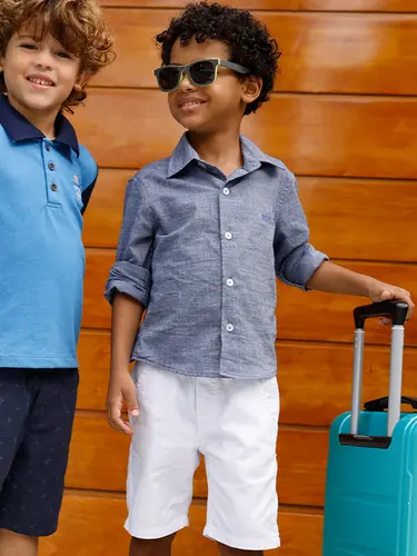 Camisa Infantil Tricoline Colors