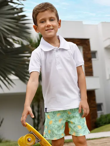 Shorts Água Infantil Lemons
