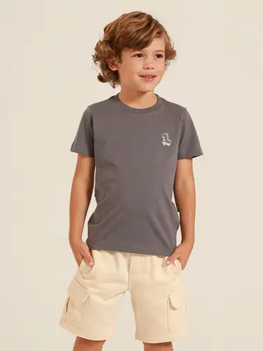 Bermuda Moletinho Infantil Cargo