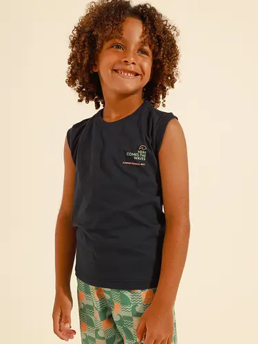 Conjunto Infantil Regata E Bermuda Água Waves