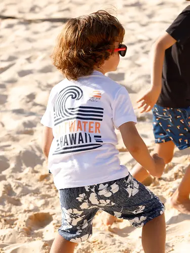 Conjunto Infantil Camiseta E Bermuda Água Honolulu